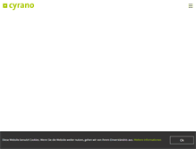 Tablet Screenshot of cyrano.de